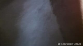 Sexy farts in the public shop and latex pants