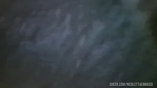 Sexy farts in the public shop and latex pants