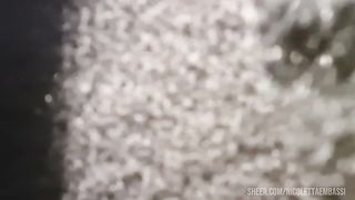Sexy farts in the public shop and latex pants