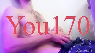 The guy enjoys masturbating cock and cums very plentifully and powerfully