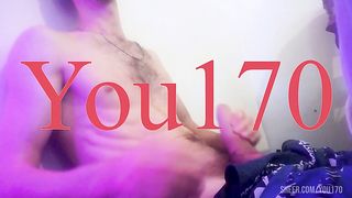 The guy enjoys masturbating cock and cums very plentifully and powerfully