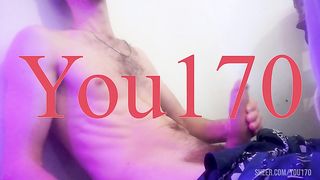 The guy enjoys masturbating cock and cums very plentifully and powerfully
