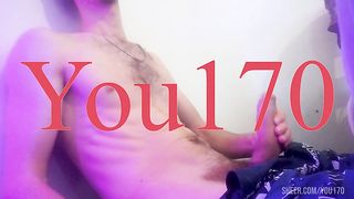 The guy enjoys masturbating cock and cums very plentifully and powerfully