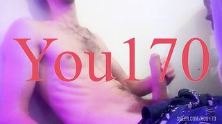 The guy enjoys masturbating cock and cums very plentifully and powerfully