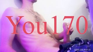 The guy enjoys masturbating cock and cums very plentifully and powerfully