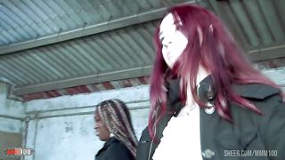 2 working girls getting assed and double fucked