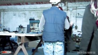 2 working girls getting assed and double fucked