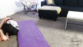StepBrother and StepSister Yoga w Anal Creampie
