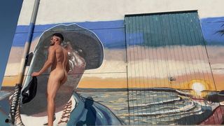 SHORT NAKED FLASH AT STREET