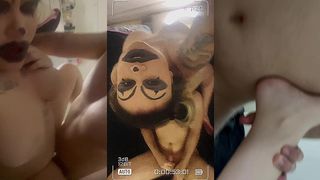 DJ BRISA - DOMME SITS ON SUB S FACE