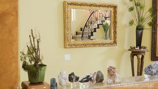 Friends Val Dodds and Reagan Foxx experience first time lesbian sex