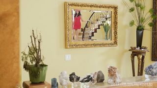 Friends Val Dodds and Reagan Foxx experience first time lesbian sex