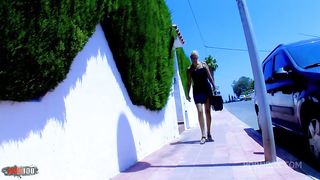 Mallory Moore playing with oil and gets ass fucked