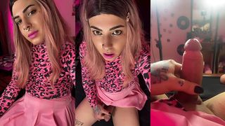TRANS BARBIE AND HER JET OF CUM
