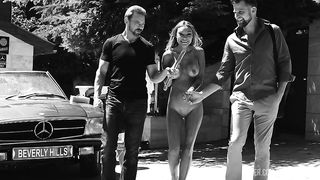 Post Car Wash DP by the Poolside with Busty Blonde Slut Monika GP2466