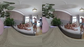 KAIRA LOVE & TIFFANY BLUE VR VIDEO PART THREE - HOTWIFE SQUIRTS FROM TWO HUGE COCKS IN HER CUNT (DVP)