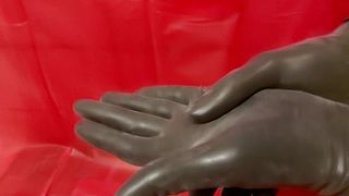 DREAMOFEVOLUTIONVIP - BLACK LATEX GLOVES / RUBBERFASHION