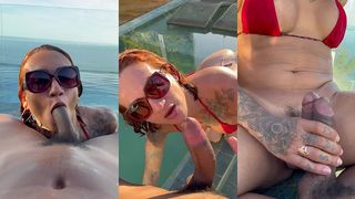 FODENDO COM NEGAO GOSTOSO NA PISCINA DO HOTEL