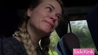 SLUT AT THE BACK OF PUBLIC BUS SUCKS OFF