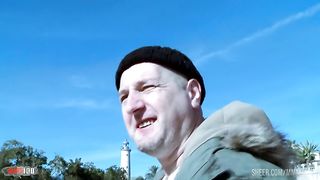 Superb French blonde Candys chupa well fucked at the beach