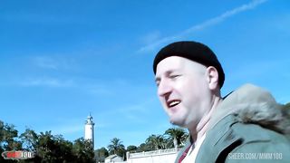 Superb French blonde Candys chupa well fucked at the beach