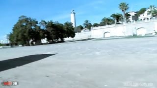 Superb French blonde Candys chupa well fucked at the beach