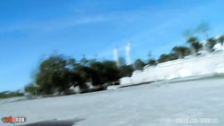 Superb French blonde Candys chupa well fucked at the beach