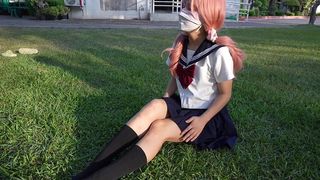 一日女友体验日，她穿着日本制服被我中出