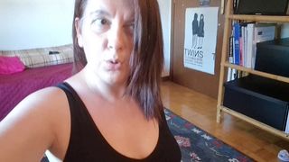 BEAUTIFUL PEE ON THE FLOOR BLACK LACE PANTIES