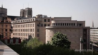 Aletta Ocean Stuffs Her Ass With A Glass Dildo