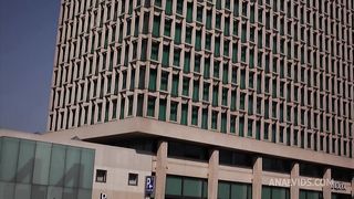 Aletta Ocean Stuffs Her Ass With A Glass Dildo