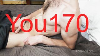 I lie on the bed and imagine how I fuck you and masturbate my dick