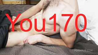I lie on the bed and imagine how I fuck you and masturbate my dick