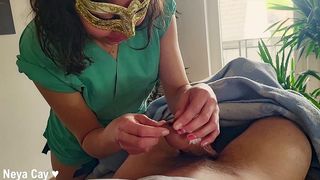 NURSE VS FORESKIN - ROLEPLAY, TANTRIC ORGASM & WONDERFUL BLOWJOB WITH HUGE CUM FOUNTAIN NEYA CAY