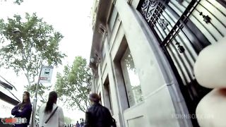 Legging try out and anal fucking at the beach with Tania Kiss