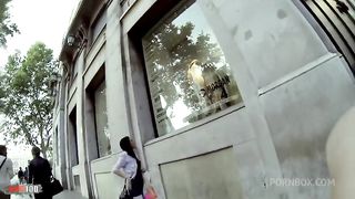 Legging try out and anal fucking at the beach with Tania Kiss