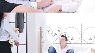 Bored Horny MILF DP’d by Stepson and Driver with BBC GP2328