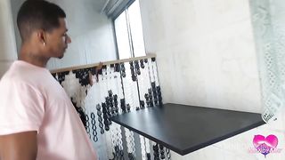 I did a huge squirt twice on the contractor's bbc - 0% pussy