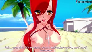 PARASOUL BIKINI AHEGAO FUCKING ON THE BEACH - RED1 - SKULLGIRLS - FULL & FULL POV ON SHEER & PTRN: FANTASYKING3