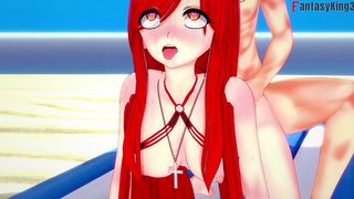 PARASOUL BIKINI AHEGAO FUCKING ON THE BEACH - RED2 - SKULLGIRLS - FULL & FULL POV ON SHEER & PTRN: FANTASYKING3