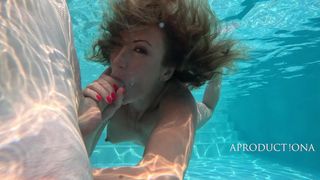 UnderWater deep throat rimming ass fingering fucking