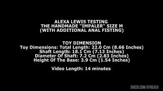 Alexa Lewis Testing The Handmade Impaler Size M (With Additional Anal Fisting) TWT242