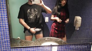 After the party I fucked the hot ass in the motel bathroom!