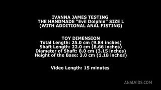 Ivanna James Testing The Handmade Dolphin Size L (With Additional Anal Fisting) TWT252