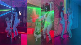 THE NAKED BODIES OF A MILF AND A YOUNG SEXY HOTTIE INTERTWINE IN A HOT STRIPTEASE