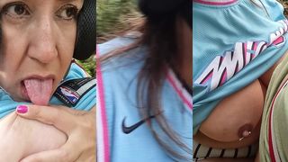 ME CHUPO LAS TETAS EN PUBLICO