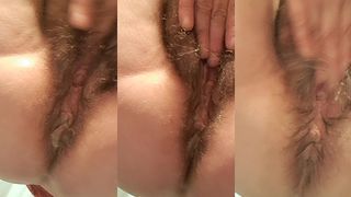 WIFE SHOWING AND OPENING HER ANAL HOLE