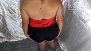 GRABADA PROBANDOSE ROPA EN EL VESTIDOR #1