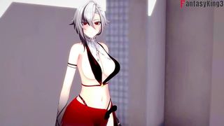 ARLECCHINO BIKINI SEX ON THE BEACH - FULL - GENSHIN IMPACT - THANKS