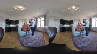 KATY ROSE VR VIDEO - REDHEAD FIRST DOUBLE PUSSY PENETRATION (DPP) THREESOME